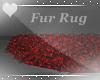 Furry Rug -Red