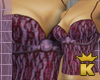 {K} Eggplant Dressy Top