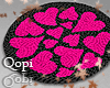 Deep Pink Heart Rugs