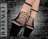 B|Editha Black Heels ✿