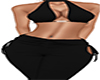 SCARF TOP TIE PANTS BLAC