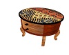 Indian Print End Table