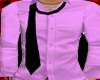 Pink shirt w/ black tie