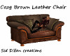 Cozy Brown Leather Chair