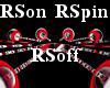 |R|Red Black Spin Light 