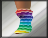 ~V~Rainbow Wave Socks