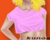 K| shortie top pink