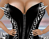 Black LatexSpiked Corset