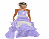 purple wedding gown