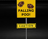 Z Falling Poo Road Sign