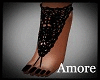 Amore Black Foot Lace