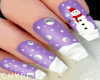 C~Purple Snowman Nails